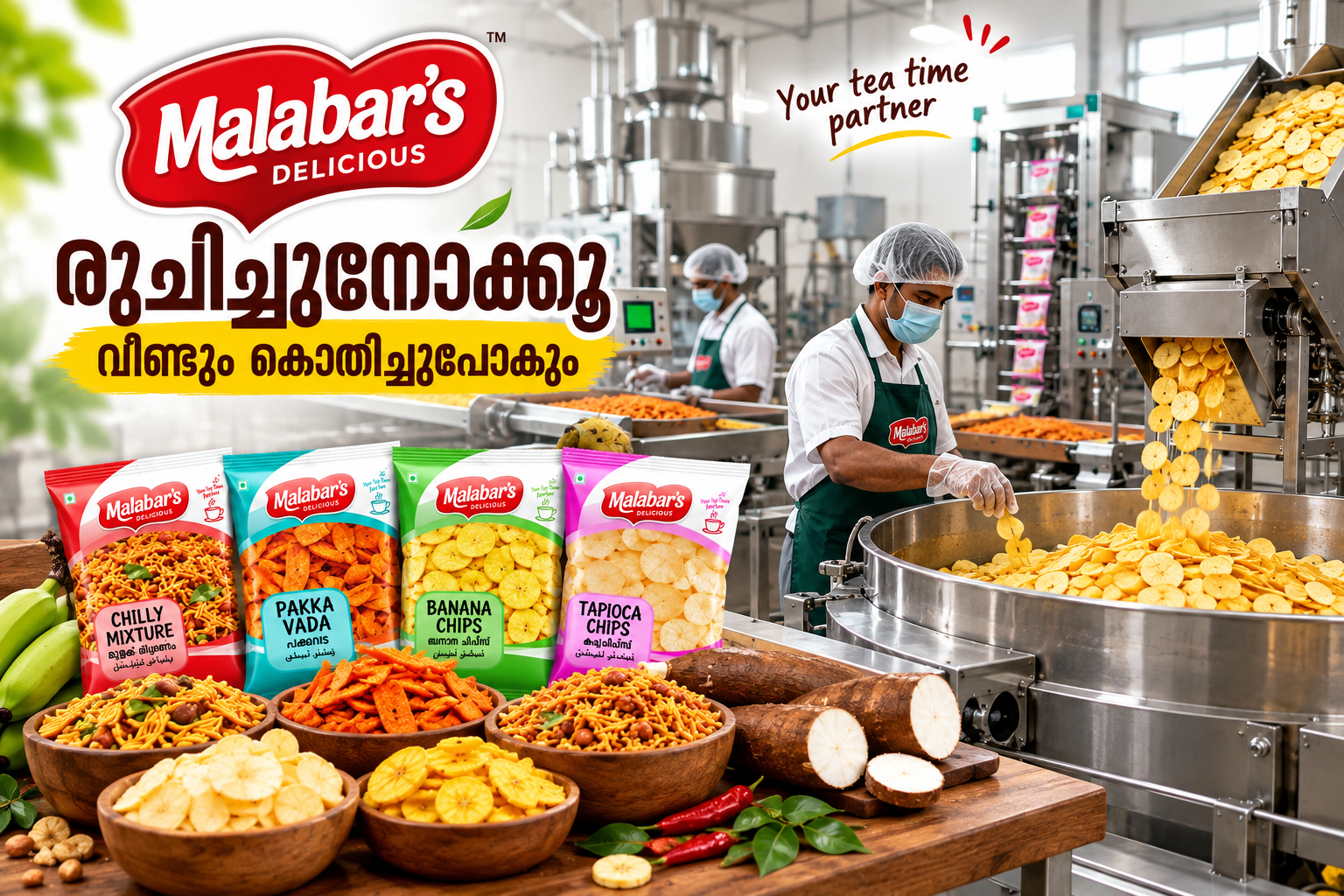 Malabar Delicious snacks served